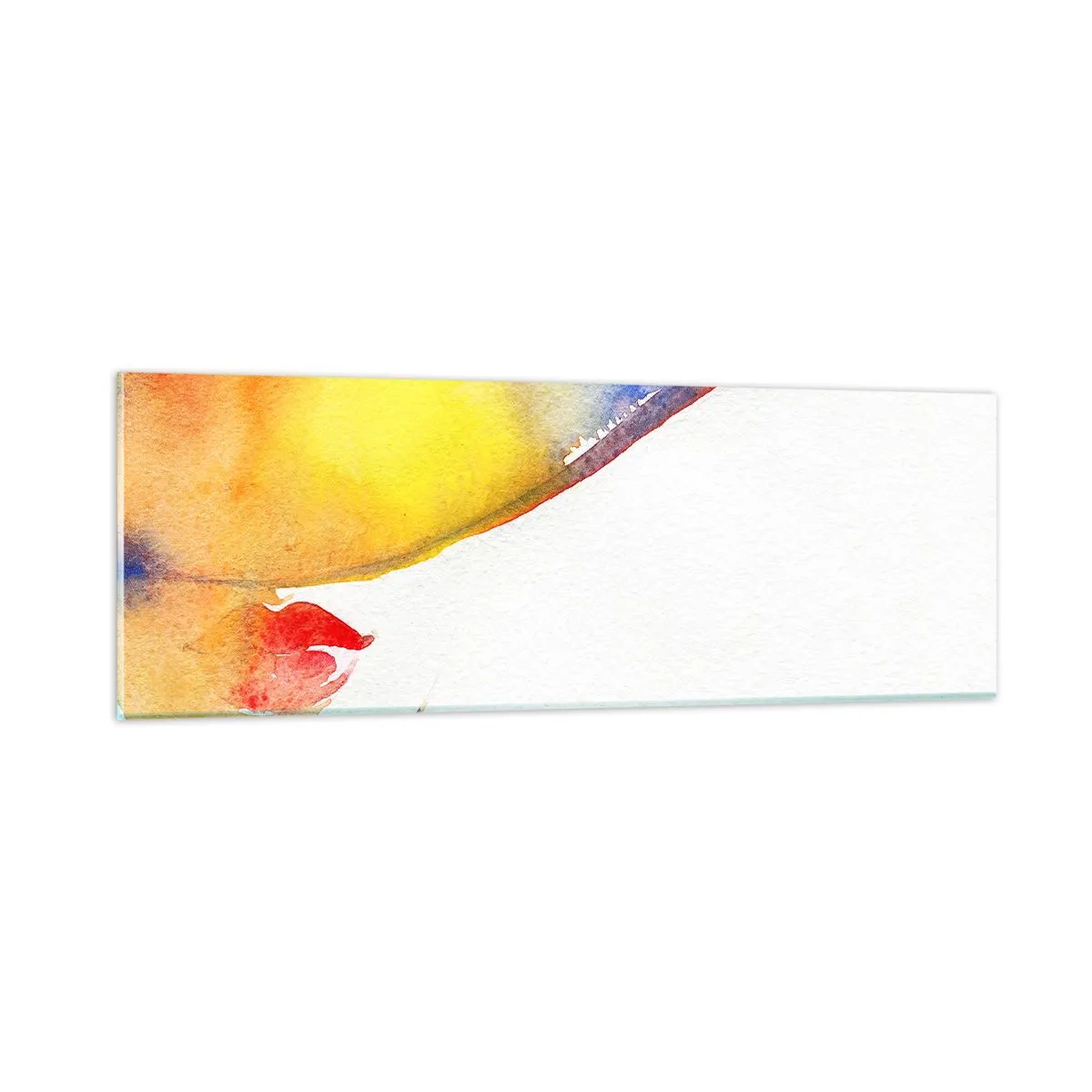 Billede på glas - Portræt af en dame    - 90x30 cm