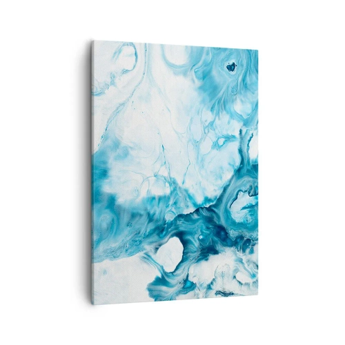 Lærredstryk - Billede på lærred - Blå koncert - 50x70 cm