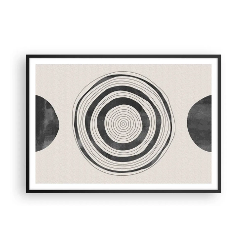 Plakat i sort ramme - Det vigtige er det, der er imellem - 100x70 cm