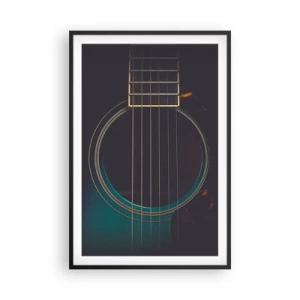 Plakat i sort ramme - Et øjeblik før det lyder - 61x91 cm