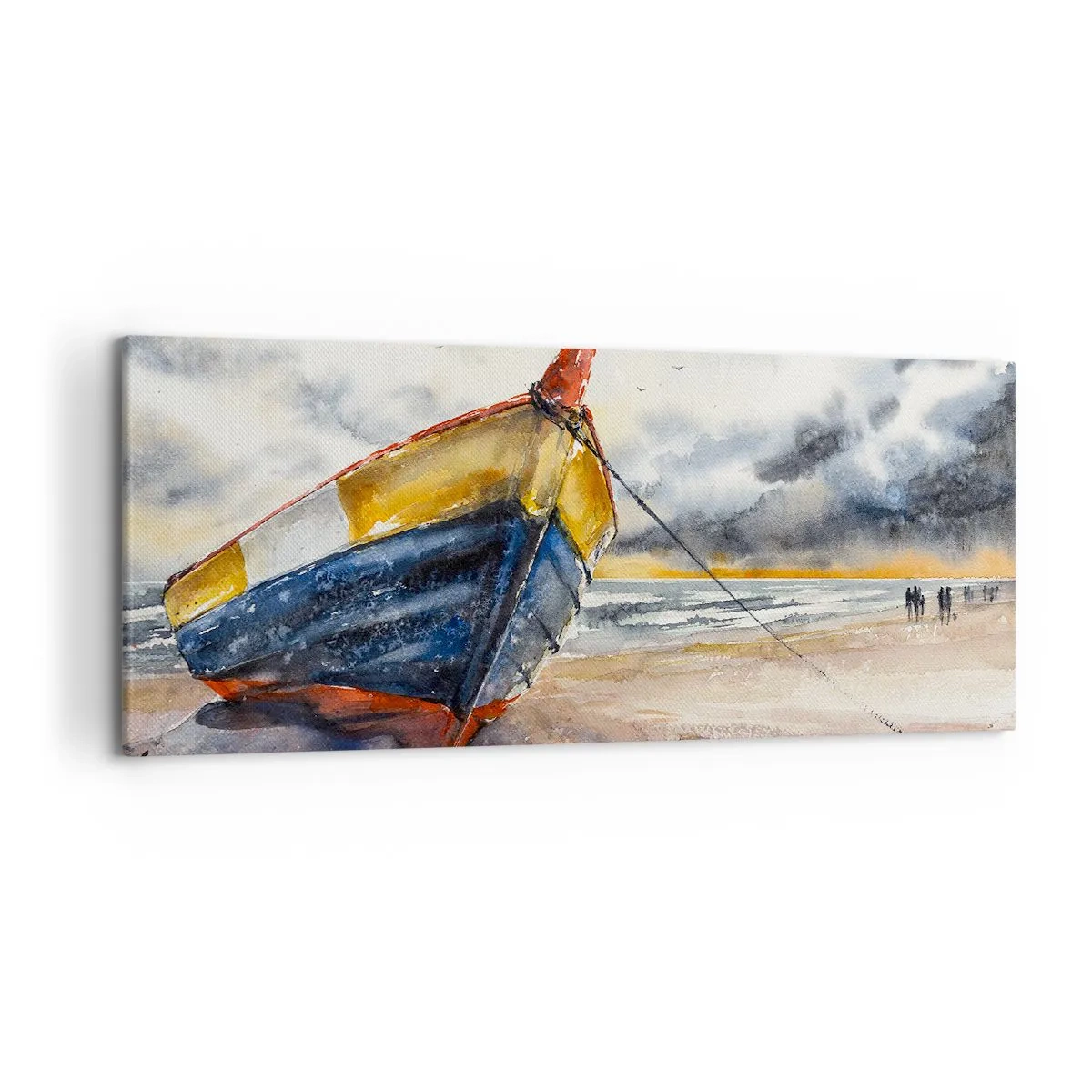 Lærredstryk - Billede på lærred - Hvile på stranden - 120x50 cm