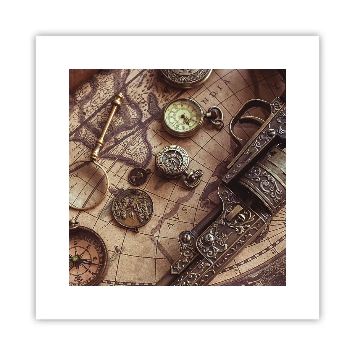 Plakat - Opkald til eventyr - 30x30 cm