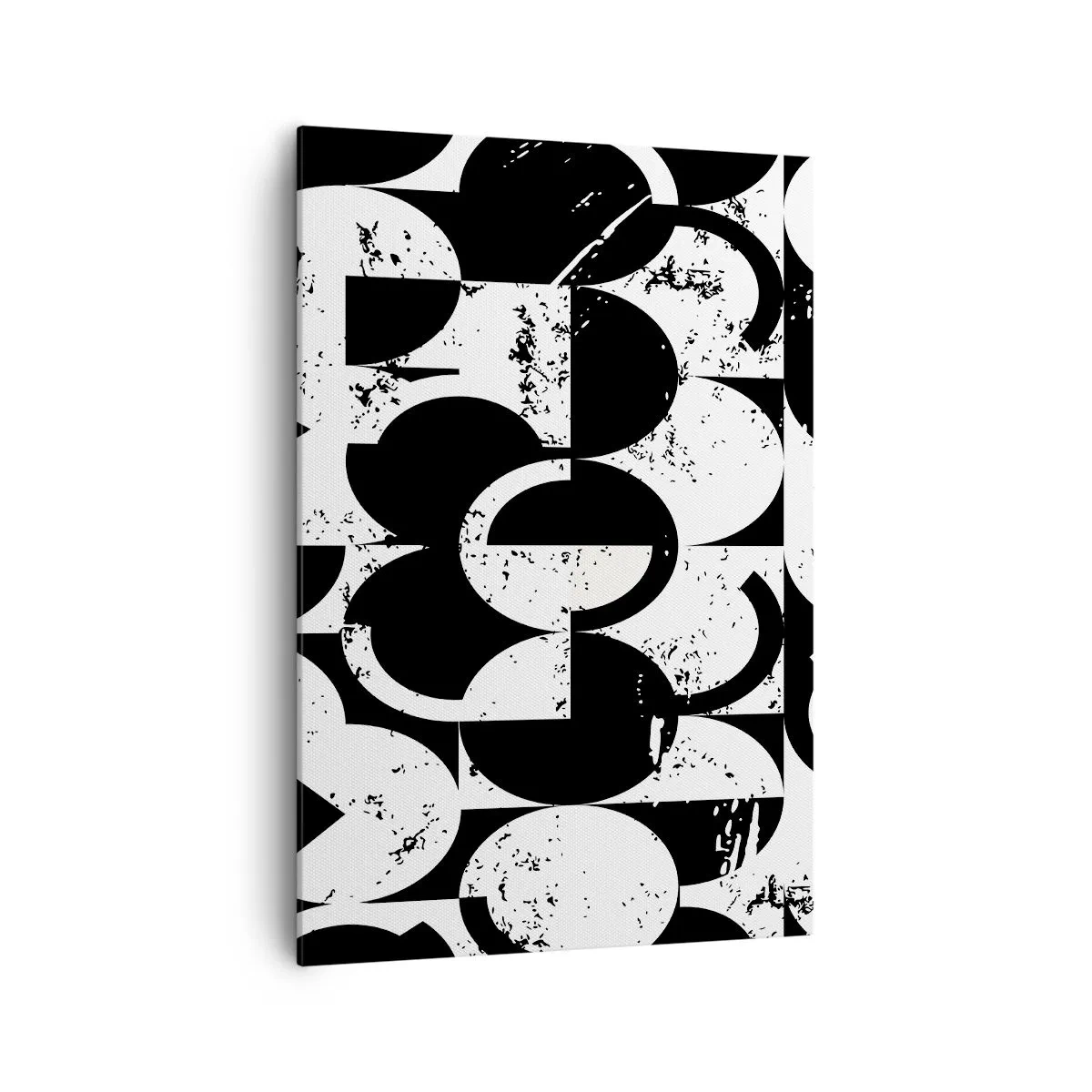 Lærredstryk - Billede på lærred - Hvid er hvid og sort er sort - 70x100 cm