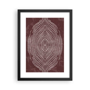 Plakat i sort ramme - Rummet taler - 30x40 cm
