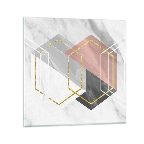 Billede på glas - Kædesammensætning - 30x30 cm
