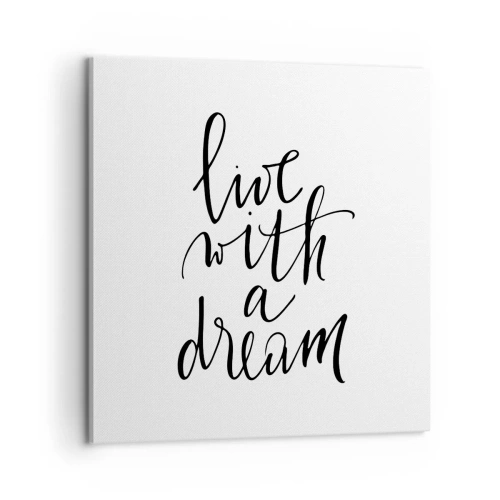 Lærredstryk - Billede på lærred - Of course - 60x60 cm