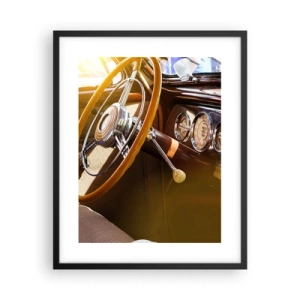 Plakat i sort ramme - Et pust af luksus fra fortiden - 40x50 cm