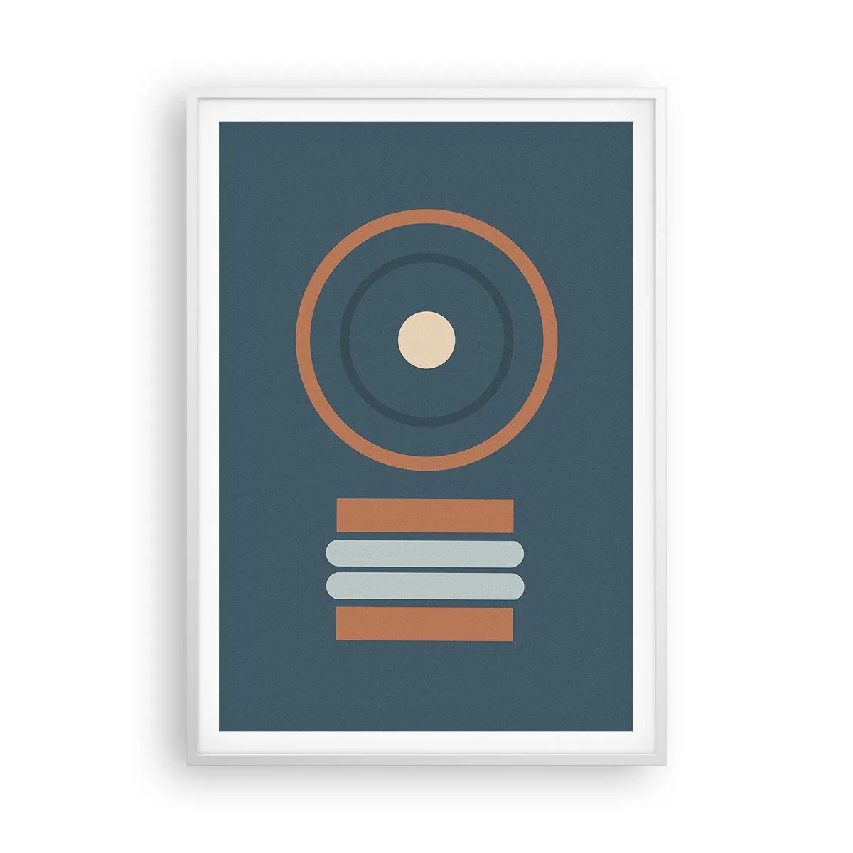 Plakat i hvid ramme - Essensen af tingene - 70x100 cm