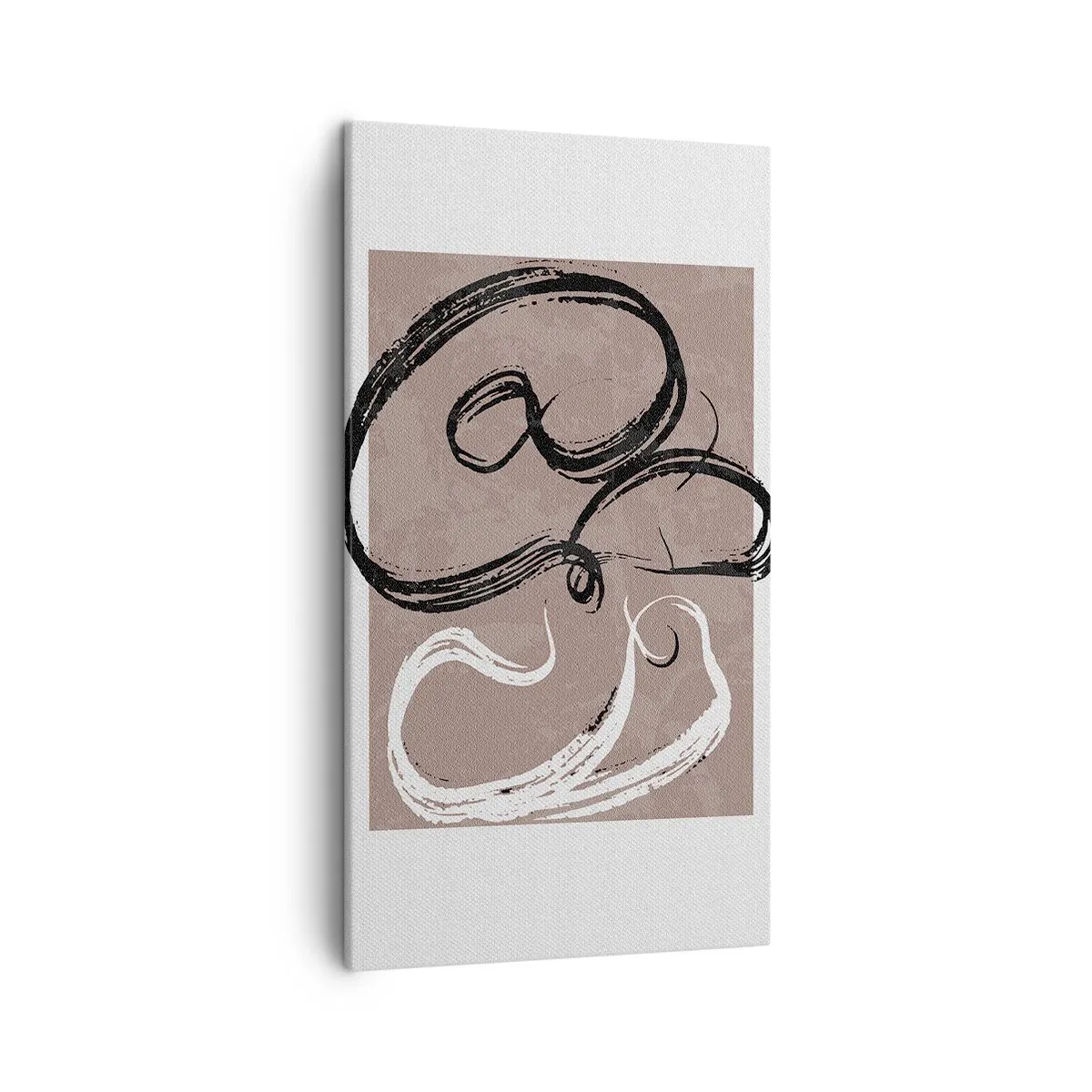 Lærredstryk - Billede på lærred - Komposition - en søgen efter fuldstændighed - 45x80 cm