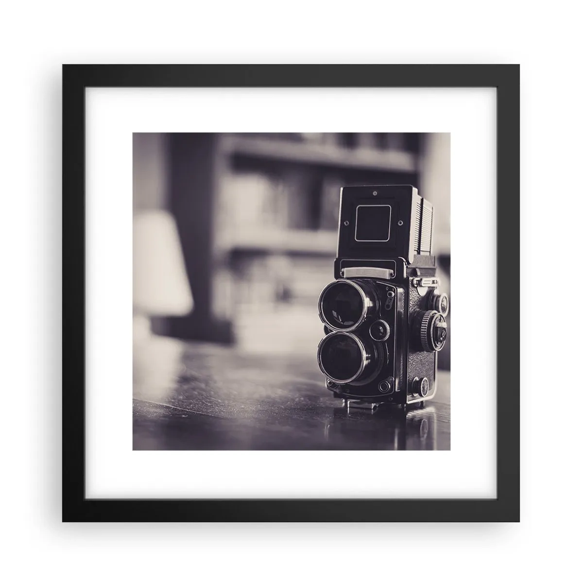 Plakat i sort ramme - Magien i et gammelt fotografi - 30x30 cm