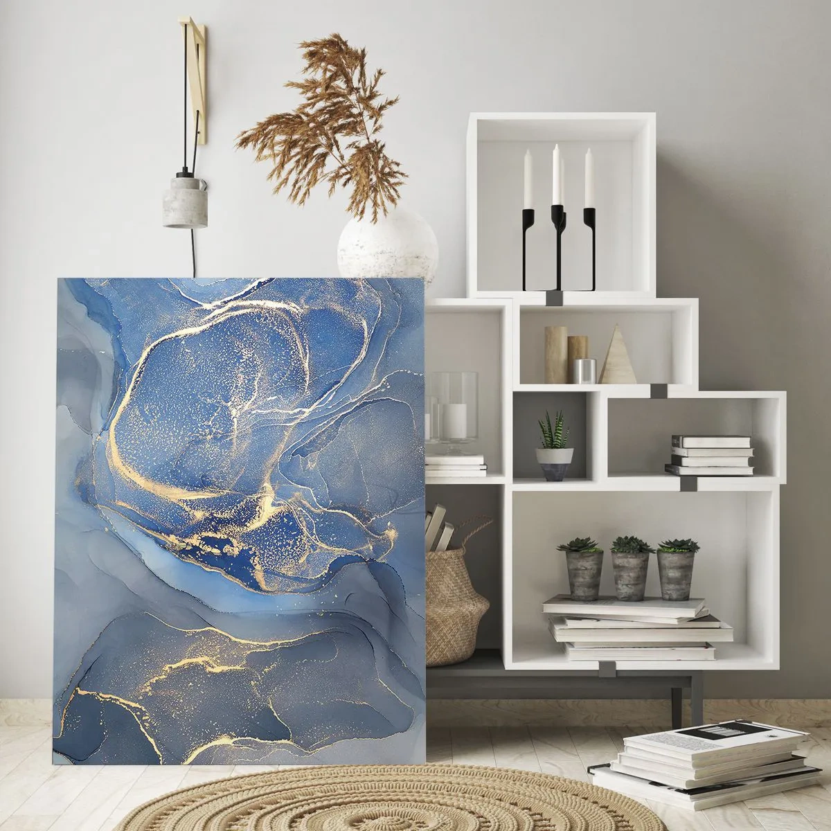 Billede på glas - Guldstøv - 50x70 cm