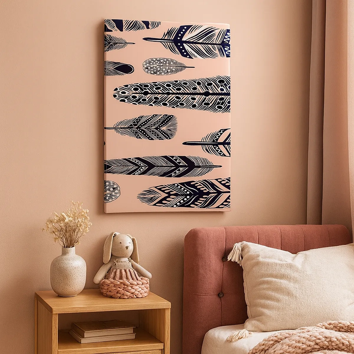 Lærredstryk - Billede på lærred - Indisk samling - 50x70 cm