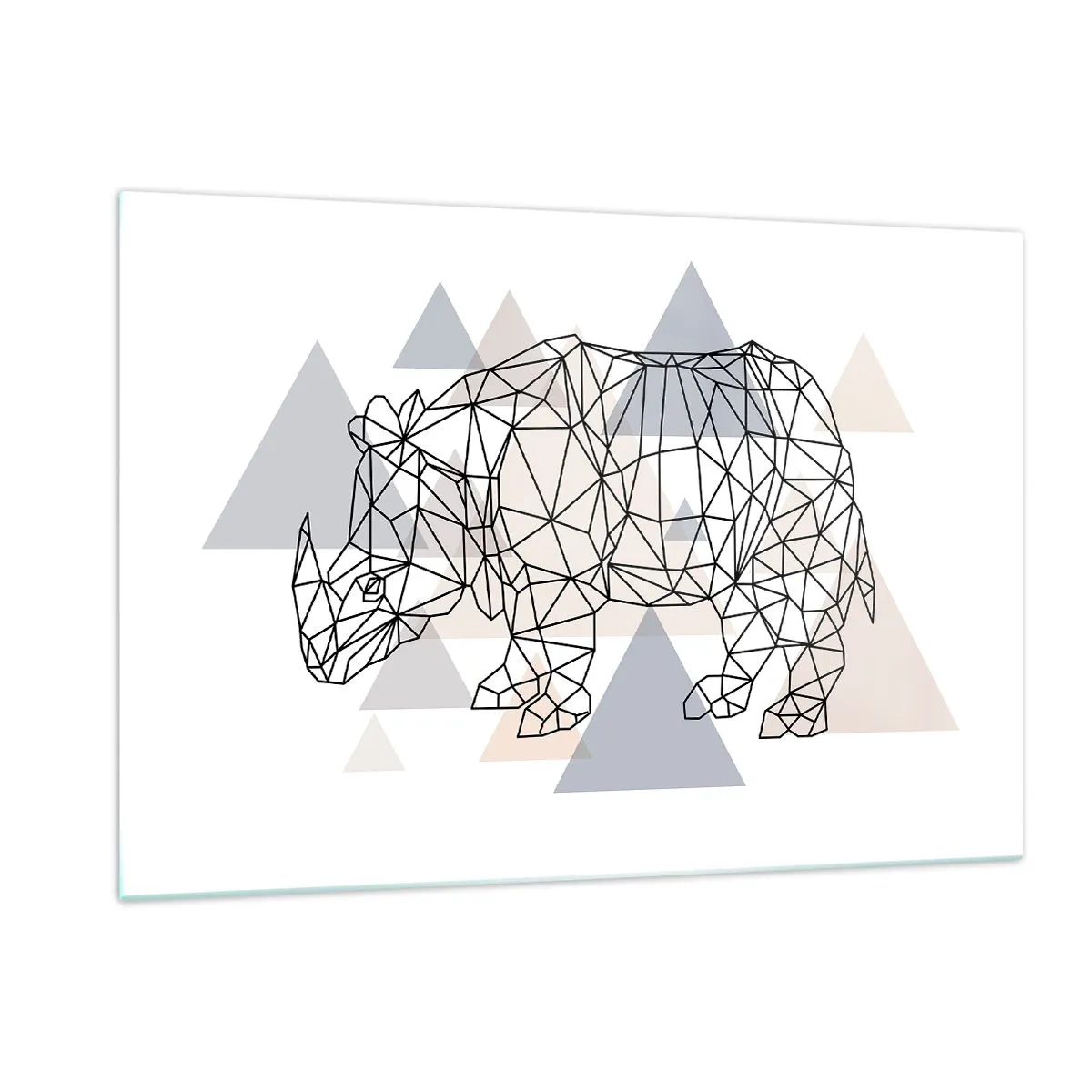 Billede på glas - Kraftstruktur - 120x80 cm