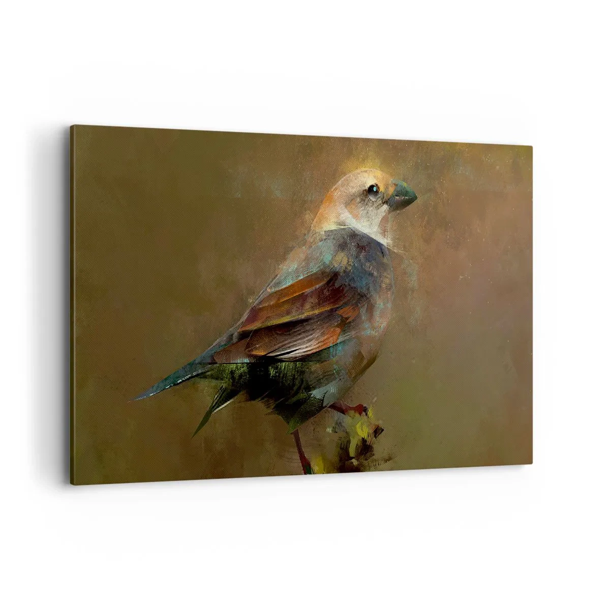 Lærredstryk - Billede på lærred - Lille spurv, lille fugl - 120x80 cm
