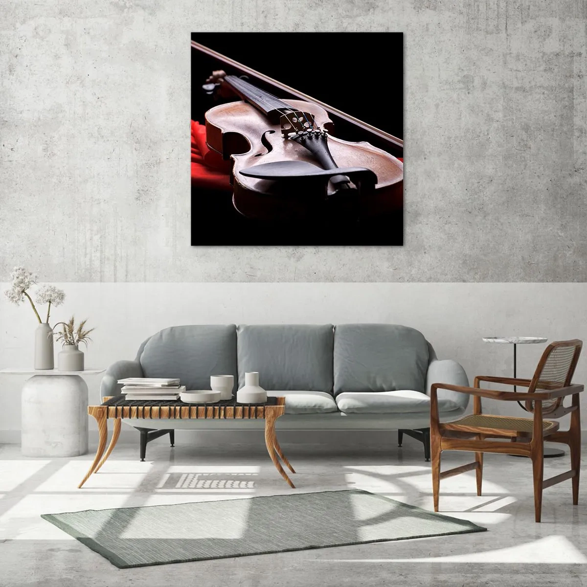 Billede på glas - Musik af følelser - 50x50 cm