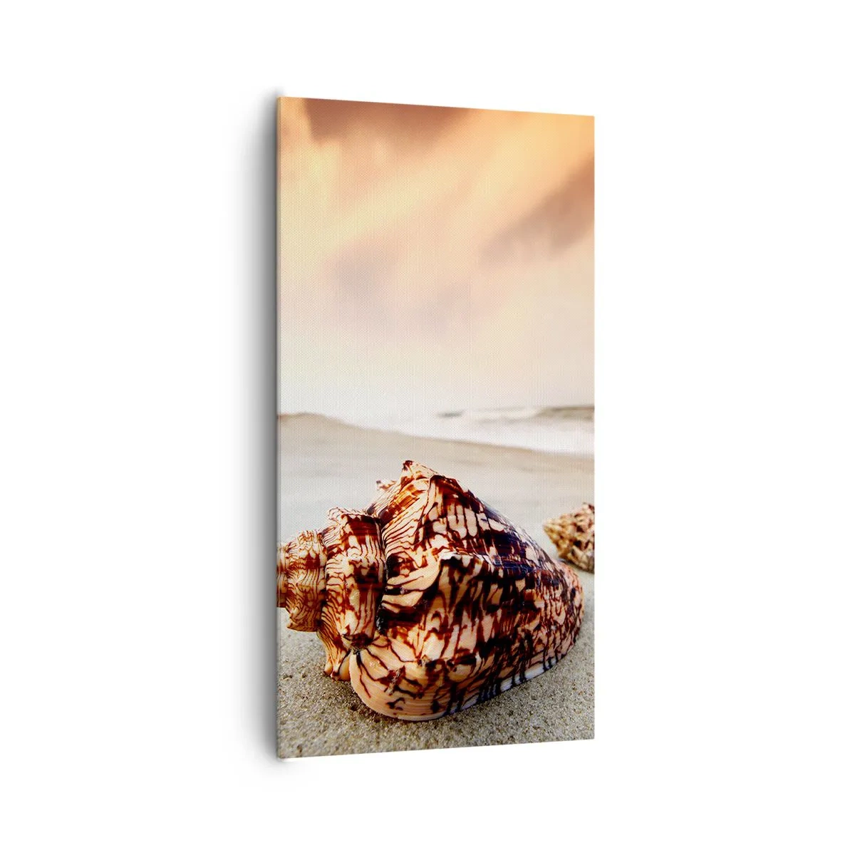 Lærredstryk - Billede på lærred - Bølgebevægelser - 65x120 cm