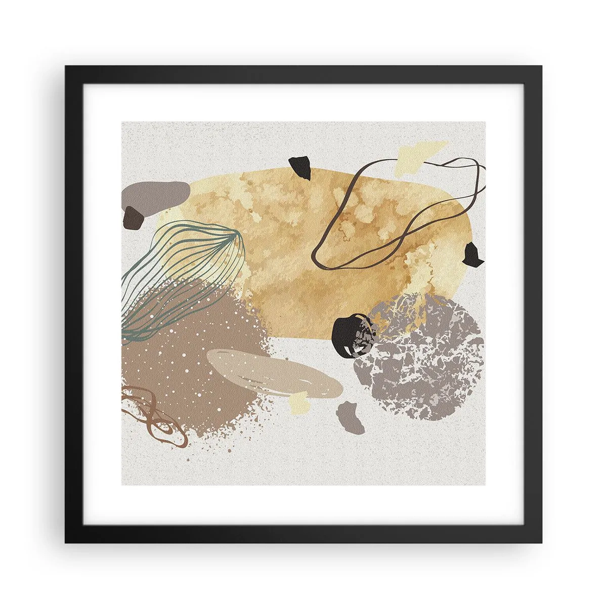 Plakat i sort ramme - Anvendt plumkologi - 40x40 cm