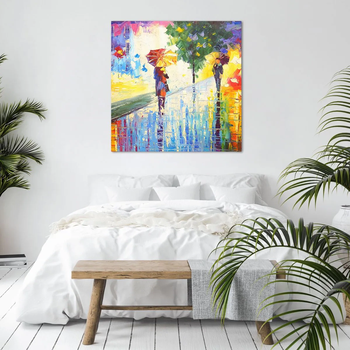 Lærredstryk - Billede på lærred - Og alt er klart - 70x70 cm