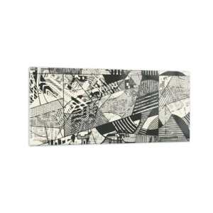 Billede på glas - Nutidens dynamik - 120x50 cm