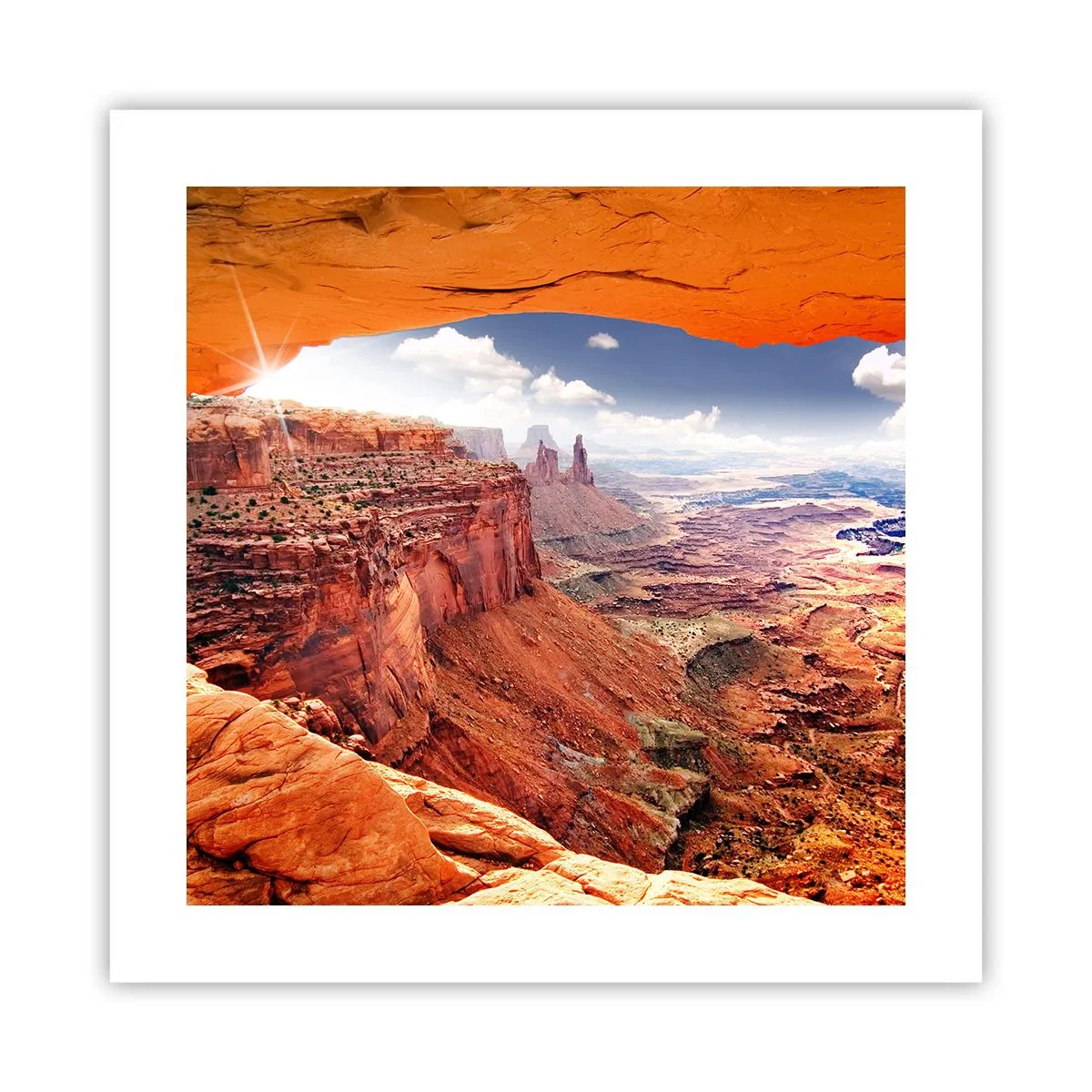 Plakat - Udskåret af naturen selv - 40x40 cm