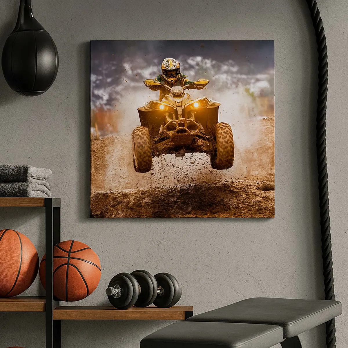 Lærredstryk - Billede på lærred - No risk no fun - 30x30 cm