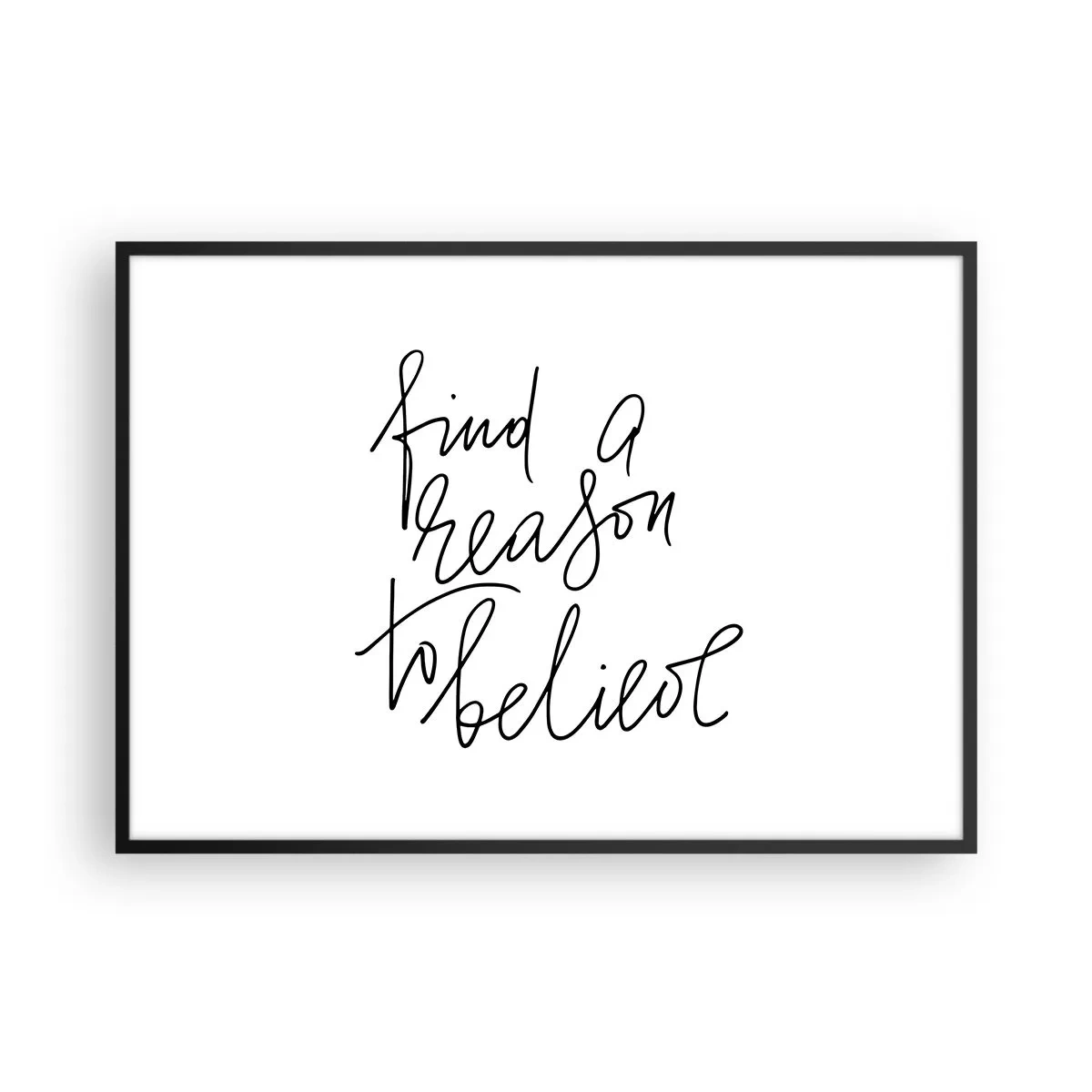 Plakat i sort ramme - Det er muligt - 100x70 cm