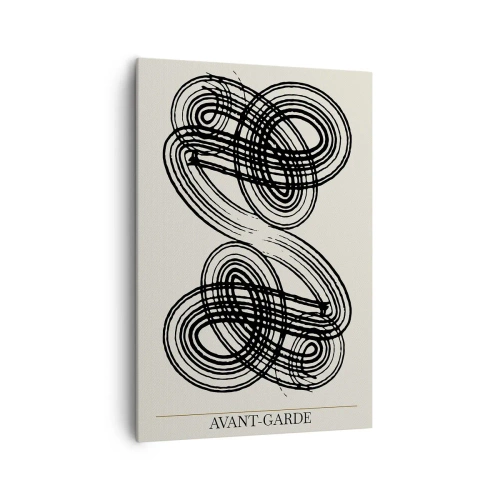 Lærredstryk - Billede på lærred - Det kom ud spontant - 70x100 cm