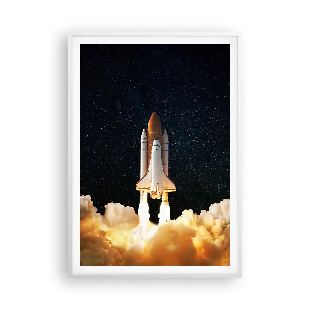 Plakat i hvid ramme - Ad astra! - 70x100 cm