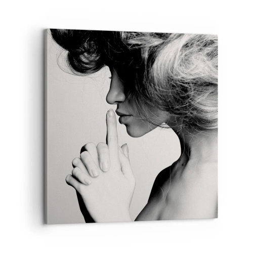 Lærredstryk - Billede på lærred - Lyt til sig selv - 60x60 cm