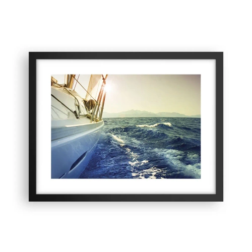 Plakat i sort ramme - For eventyr - 40x30 cm