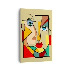 Lærredstryk - Billede på lærred - Et matchende par - 80x120 cm