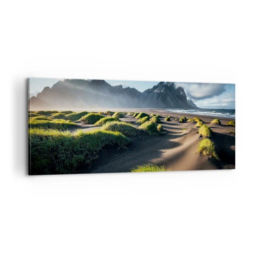 Lærredstryk - Billede på lærred - Harmoni mellem elementerne - 100x40 cm