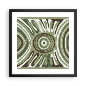 Plakat i sort ramme - Eksplosion af følelser - 40x40 cm