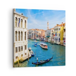 Lærredstryk - Billede på lærred - Den eneste trafik i verden - 60x60 cm