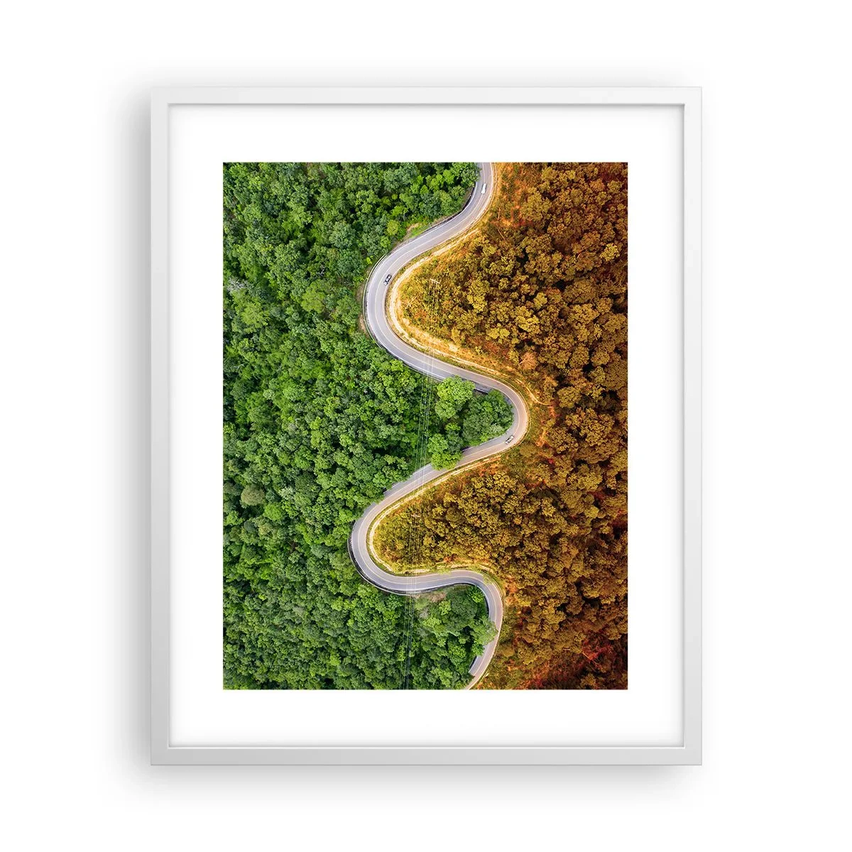 Plakat i hvid ramme - Grænser og gennembrud - 40x50 cm