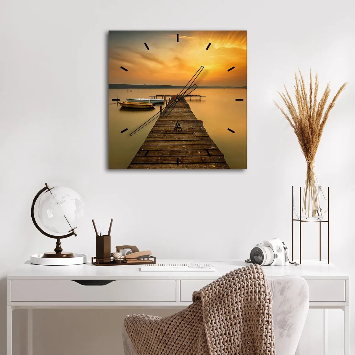 Vægur, Uret - Jeg vil åbne den gyldne himmel for dig - 30x30 cm