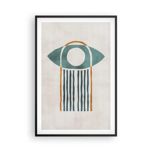 Plakat i sort ramme - Tegn og ritualer - 61x91 cm