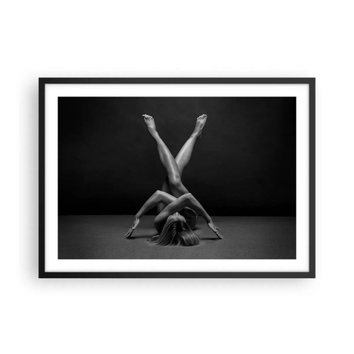 Plakat i sort ramme - Nøgenhedens geometri - 70x50 cm