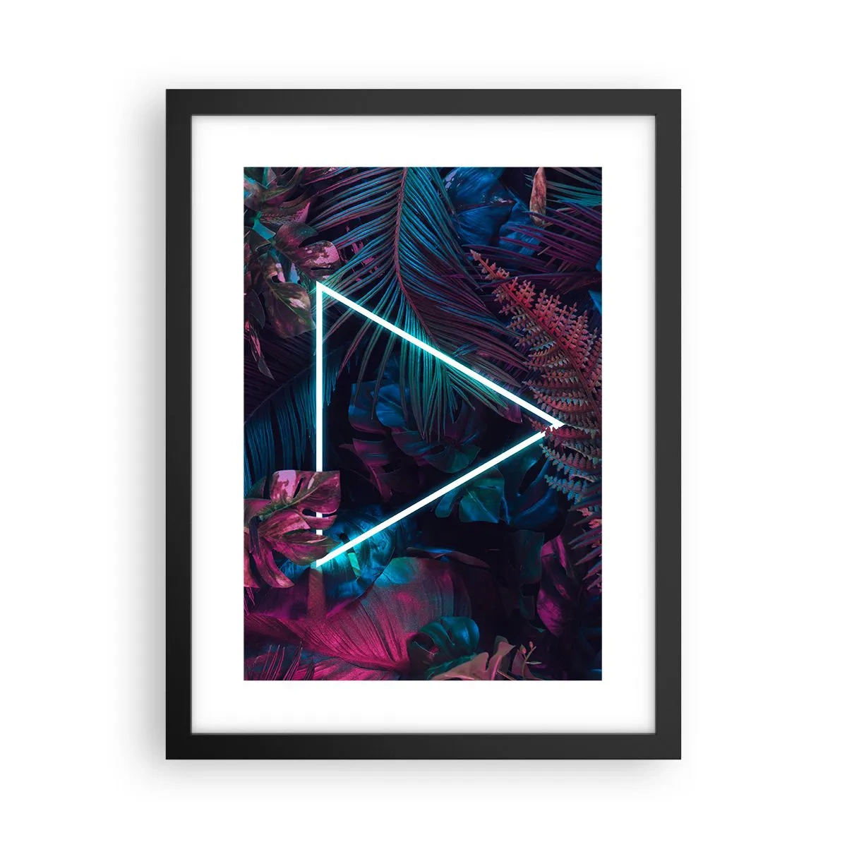 Plakat i sort ramme - Have i disco-stil - 30x40 cm