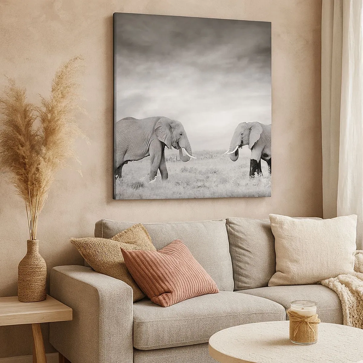 Lærredstryk - Billede på lærred - Gråt er smukt - 30x30 cm