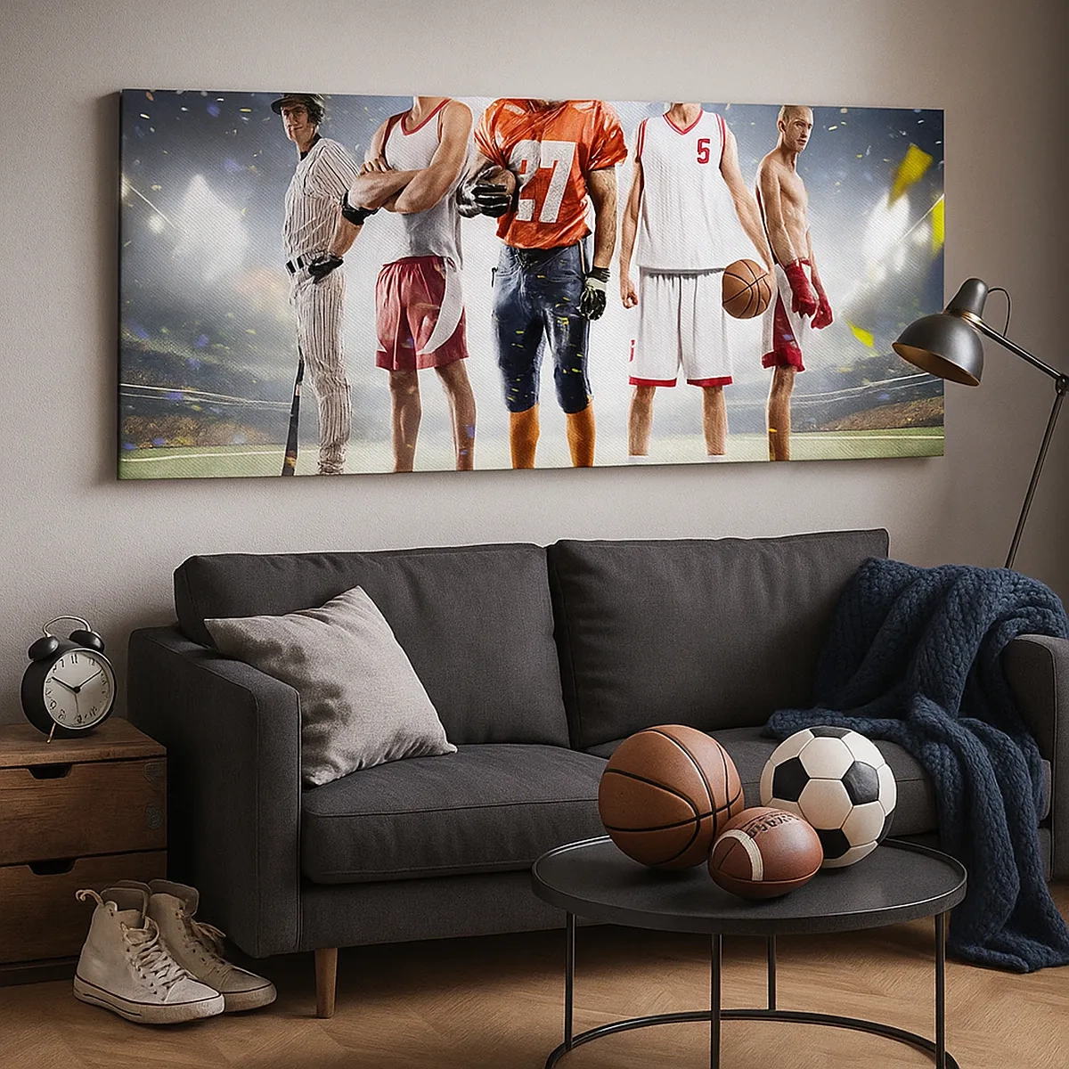 Lærredstryk - Billede på lærred - Gladiatorer på spillepladsen - 30x30 cm