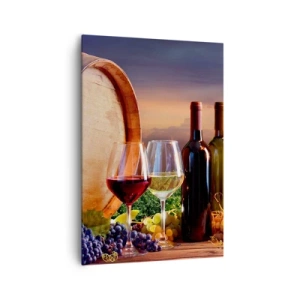 Lærredstryk - Billede på lærred - Livet har smag her - 70x100 cm