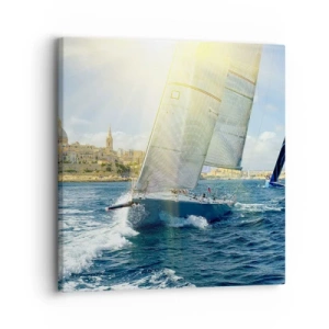 Lærredstryk - Billede på lærred - Tid til at forlade byen - 30x30 cm