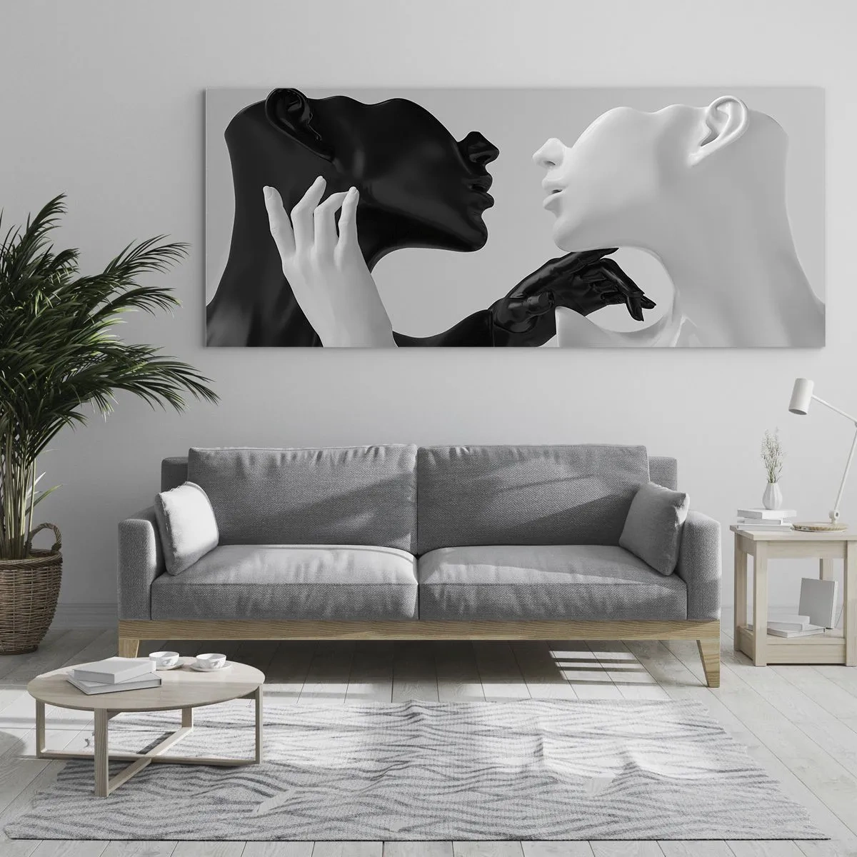 Billede på glas - Tiltrækning - begær - 140x50 cm