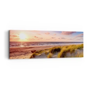 Lærredstryk - Billede på lærred - Luften dufter allerede af sommer - 90x30 cm