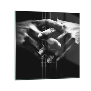 Billede på glas - Kunstnerens bøn - 70x70 cm