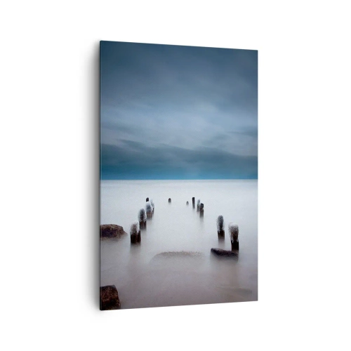 Lærredstryk - Billede på lærred - En betænksom sø - 80x120 cm