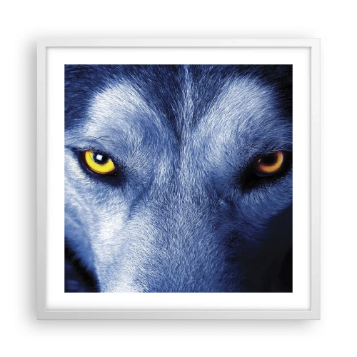 Plakat i hvid ramme - Et hypnotiserende udseende - 50x50 cm