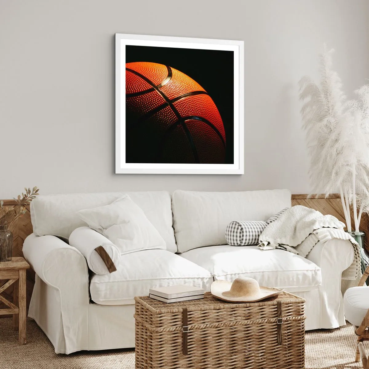Plakat i hvid ramme - Smuk som en planet - 30x30 cm