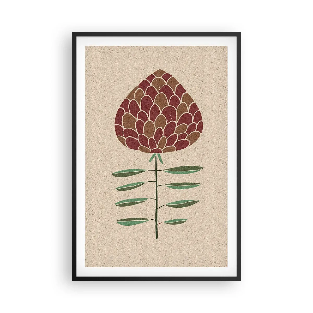 Plakat i sort ramme - Som en stor pind - 61x91 cm